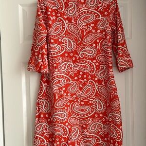 Red Paisley Women's Dress